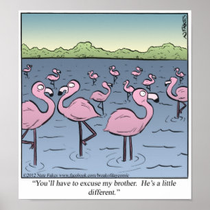 Flamingobroder Poster