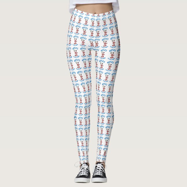 Flamingodamasker - liten logotyp leggings (Framsida)