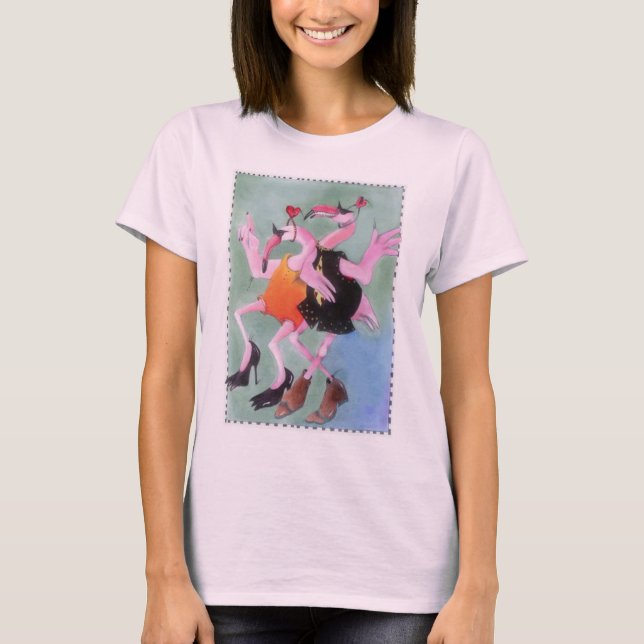 Flamingodans T-shirt (Framsida)