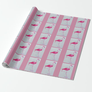 Flamingoemballering papper presentpapper