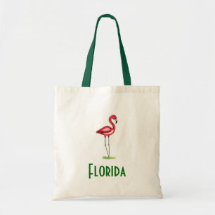 Flamingoen hänger lös tygkasse