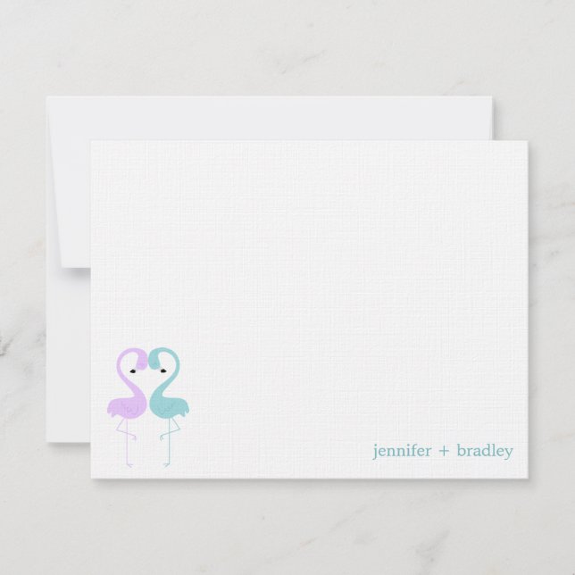 Flamingoen kopplar ihop inbjudningar (Framsida)