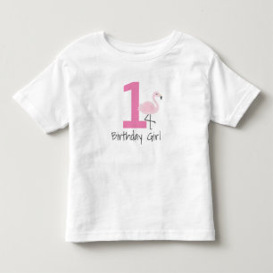 Flamingoen numrerar födelsedagskjortan (kan ändr t-shirt