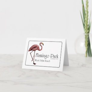 Flamingoen Park noterar kortet Kort