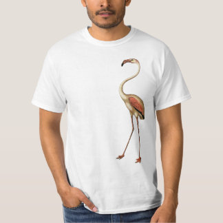 FLAMINGOEN PARKERAR den RETRO stora rosa Tee Shirt