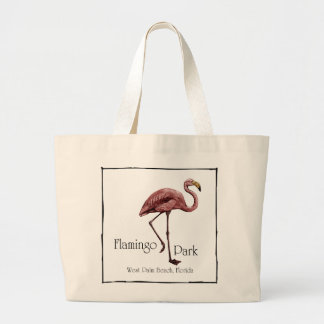 Flamingoen parkerar totebag jumbo tygkasse