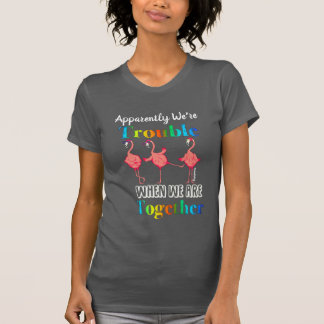 Flamingoen som synes är vi besvärar t shirt