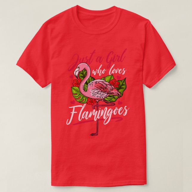 Flamingoes Flamingo Älskare T Shirt (Design framsida)