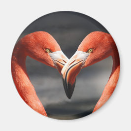 Flamingoes i Kärlek Magnet