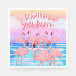 Flamingoes på Parad Pappersservett