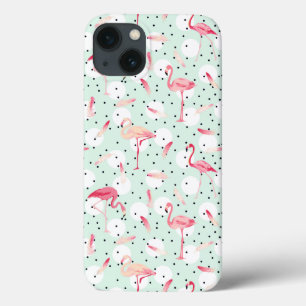 Flamingofågel med fjädrar