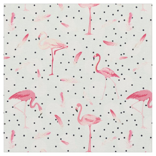 Flamingofågel med fjädrar tyg (Närbild)