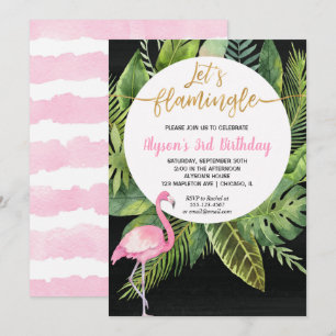 Flamingofödelsedaginbjudningar, l5At oss flamingle Inbjudningar