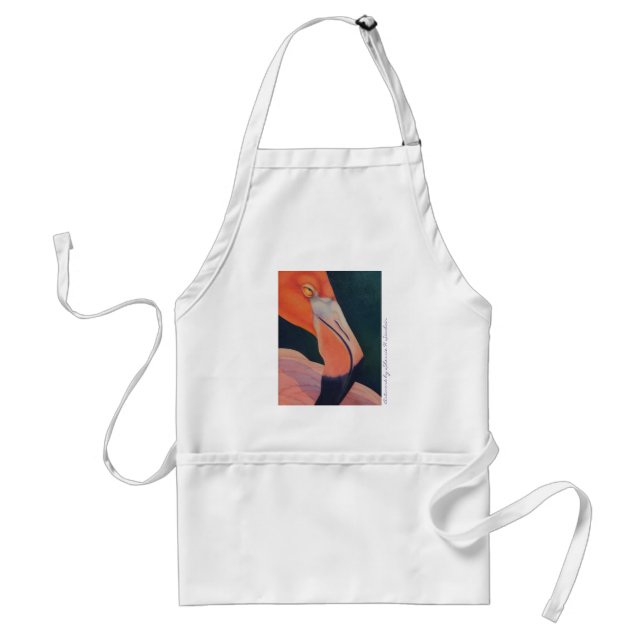 Flamingoförkläde Förkläde (Framsidan)