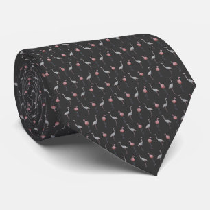 FlamingofrenesiTie (mörka grå färg) Slips