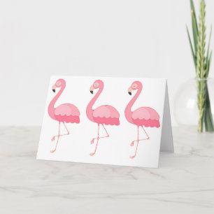 Flamingohälsningkort Kort