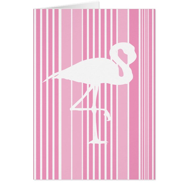 Flamingokärlek Hälsningskort (Framsidan)
