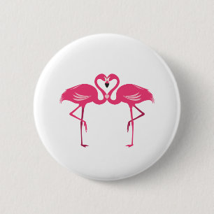 Flamingokärlek Knapp