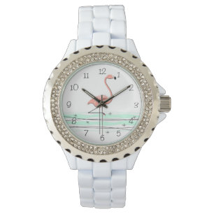 Flamingoklocka Armbandsur