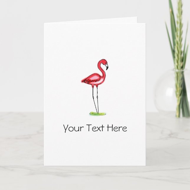 Flamingokort Kort (Framsida)