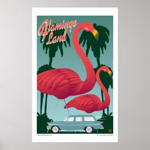 FlamingoLand-Tryck Poster