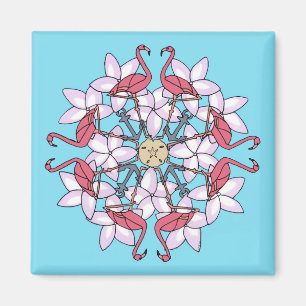 Flamingomandalamagnet Magnet