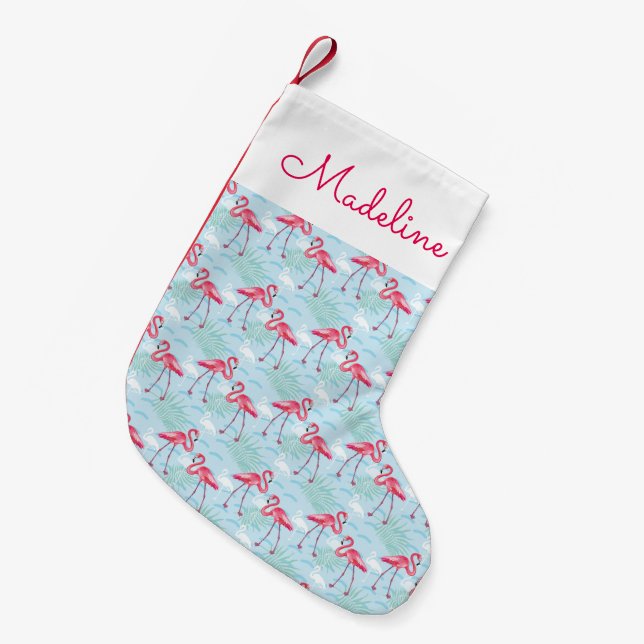 Flamingomönster | tillfogar ditt namn liten julstrumpa (Framsidan (Hängande))
