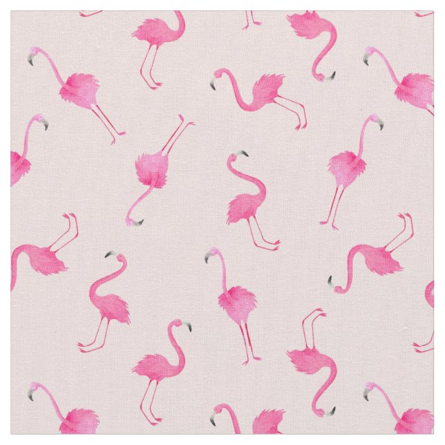 Flamingomönster Tyg (Närbild)