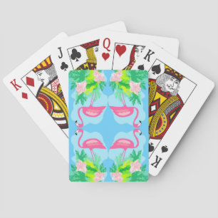 flamingomönsterklassiker som leker kort spel kort