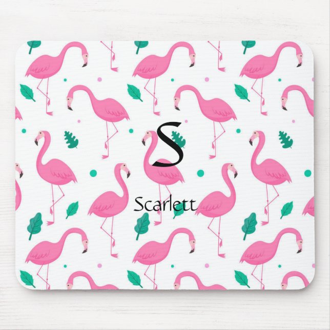Flamingomönstret Monogram och Anpassningsbarna Nam Musmatta (Framsidan)