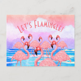 Flamingon på Parad Vykort