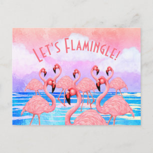 Flamingon på Parad Vykort