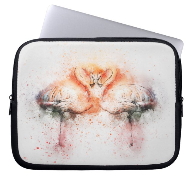 FlamingoNeoprenelaptop sleeve 10 flytta sig mycket (Framsidan)