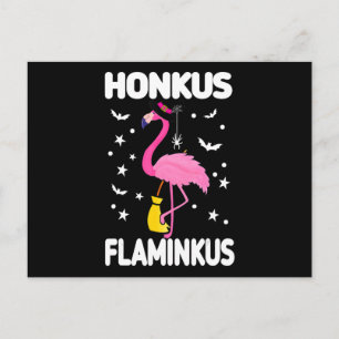 Flamingoo   Honkus Flaminkus Halloween Flamingoo Inbjudan Vykort