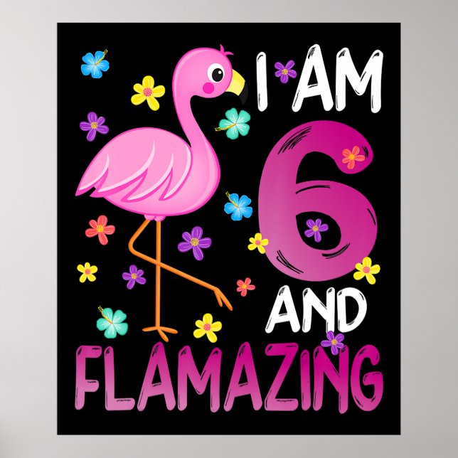 Flamingoo | Jag är 6 år efter födelsedag i Fantast Poster (Framsidan)