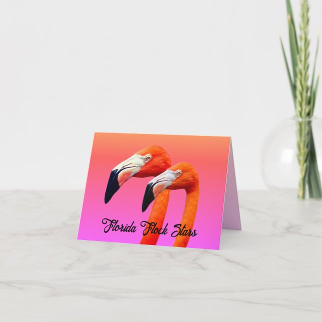 "Flamingopar"  Kort (Framsida)