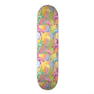 Flamingoparad Skateboard Bräda 21,5 Cm