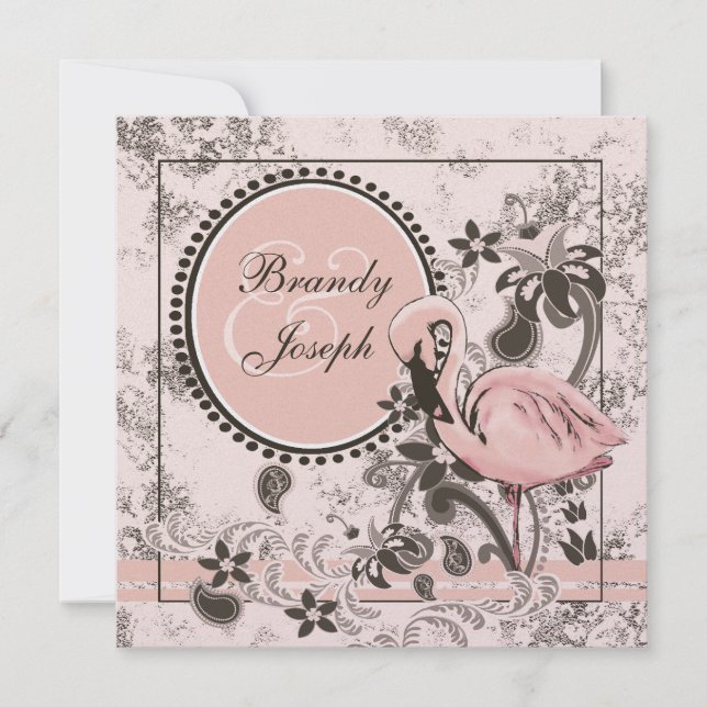Flamingoparadis Inbjudningar (Framsida)