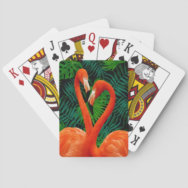 Flamingoparadispoker som leker kort casinokort (Baksidan)