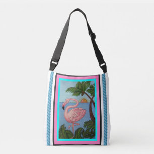 Flamingoparadistoto Bage Axelväska
