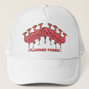 FlamingoPosse! Rolig flock av Flamingosfågelhatten Keps