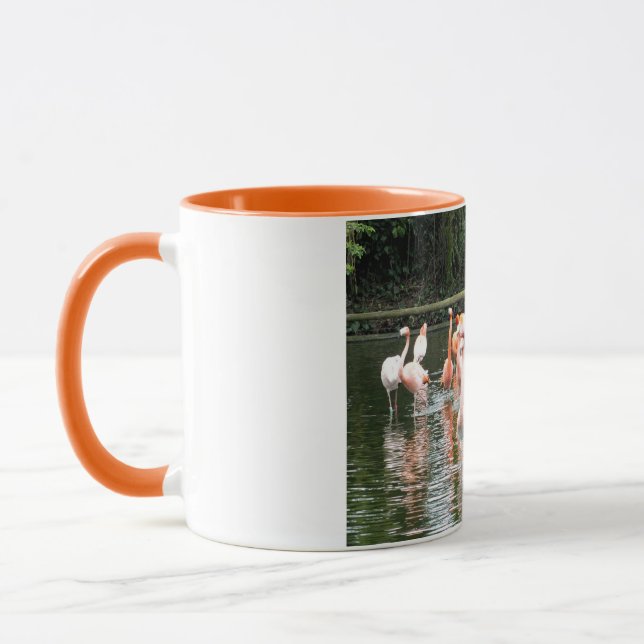 Flamingor och reflektioner mugg (Vänster)