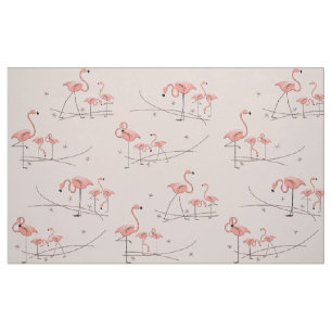 Flamingor Rosa Multi stor mönster Tyg