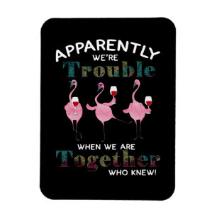 Flamingor Tydligen är vi problematiska Flamingos Magnet