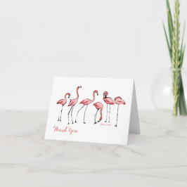 Flamingos - Anpassningsbar Note Card Anteckningskort