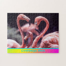 Flamingos Anpassningsbar Puzzle Pussel