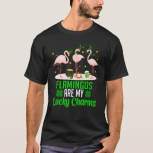 Flamingos är min Lucki Charm Shamrock Happi St.Pat T Shirt