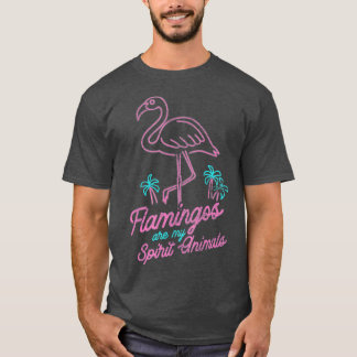 Flamingos är mina själsska djur Flamingo T Shirt