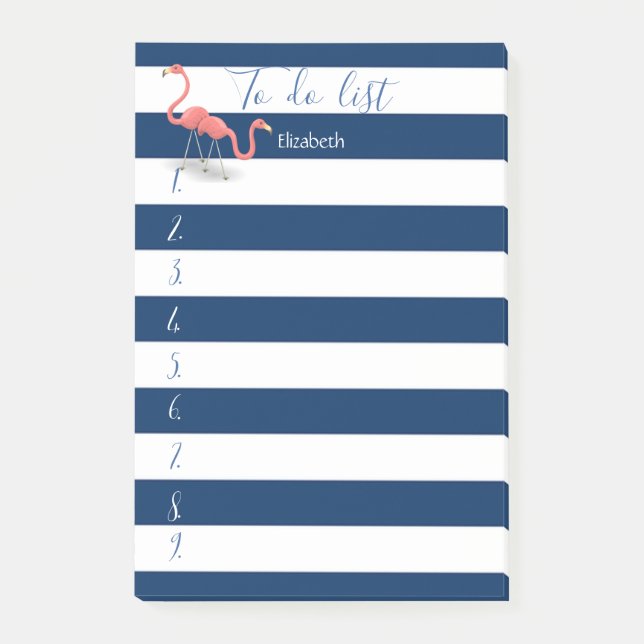 Flamingos,Att göra lista Post-it Block (Framsida)