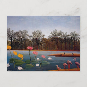 Flamingos av Henri Rousseau Vykort